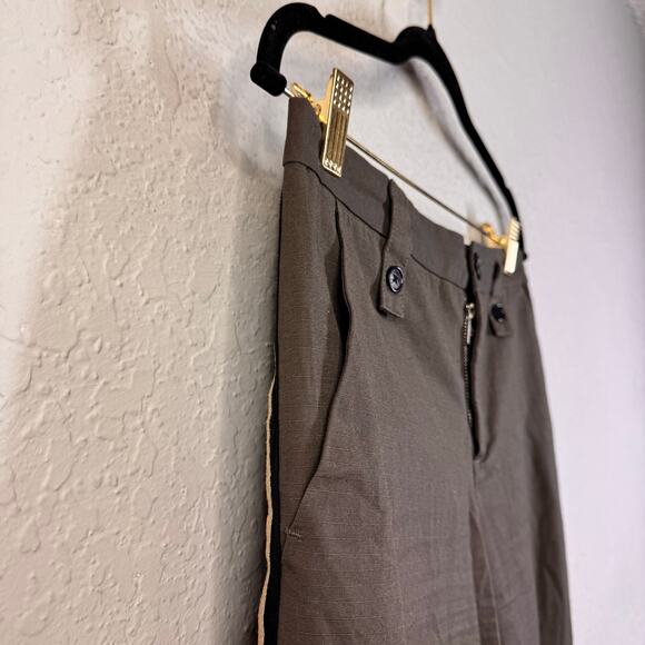 ZADIG & VOLTAIRE Pants Trousers 28 Pomelo Rip Stop Elastic Back Waist Cropped - Picture 7 of 15